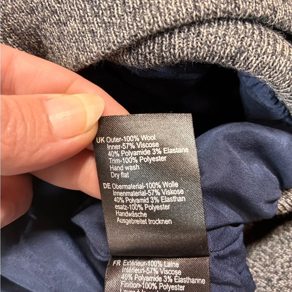 Barbour Becket Zip Through Jacket in Gray, Men’s Size XL, 100% Wool, Fully Lined